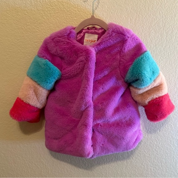 Cat and jack fluffy coat - Picture 2 of 6